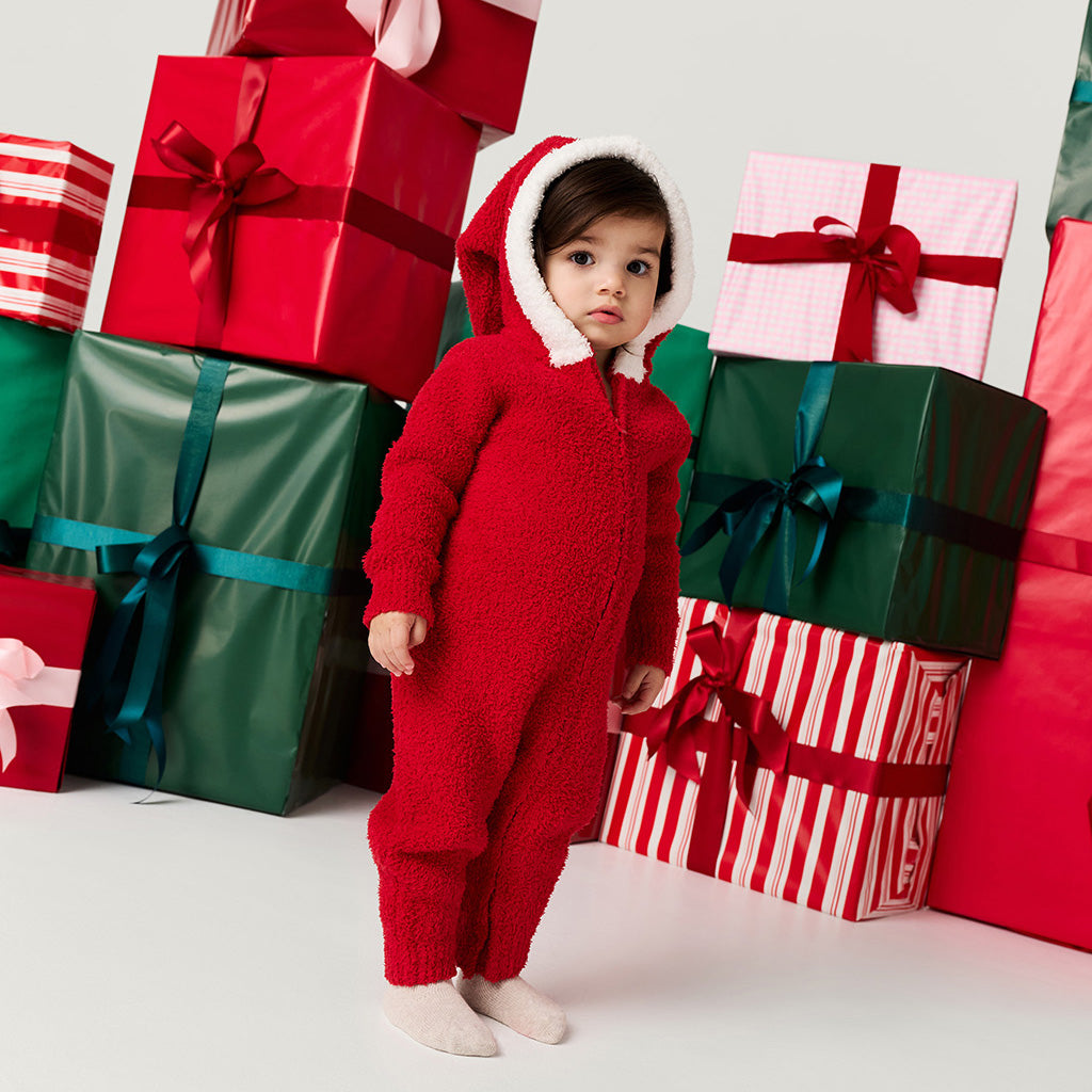 Posh Santa Claus Cuddle Hooded Romper