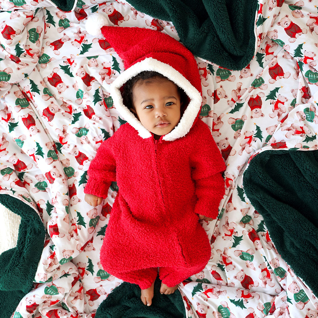 Posh Santa Claus Cuddle Hooded Romper