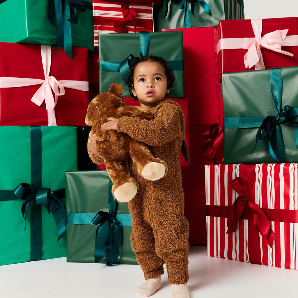 Merry Reindeer Cuddle Hooded Romper