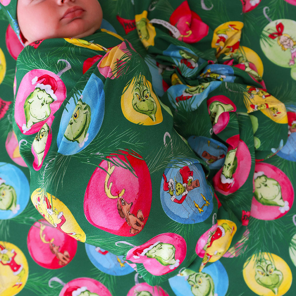 Dr. Seuss Who-liday Tree Swaddle Beanie Set