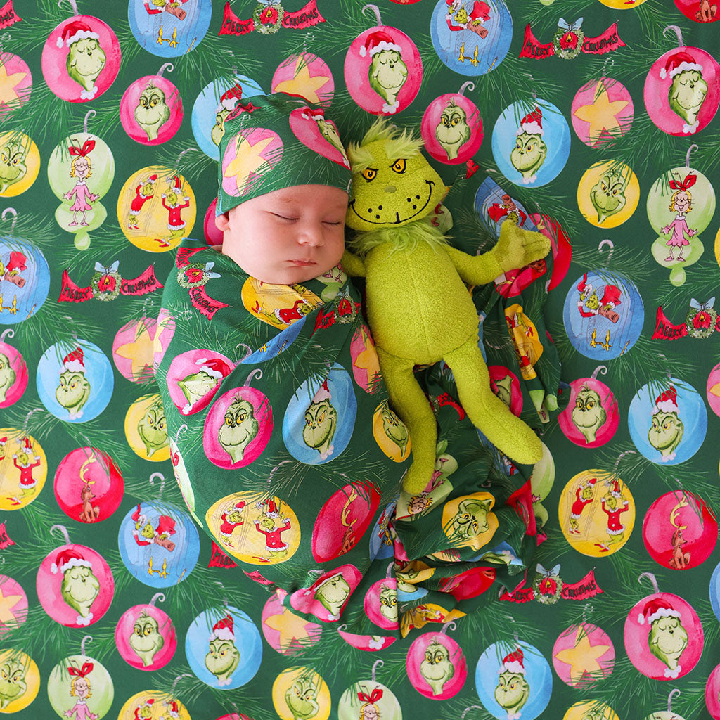 Dr. Seuss Who-liday Tree Swaddle Beanie Set