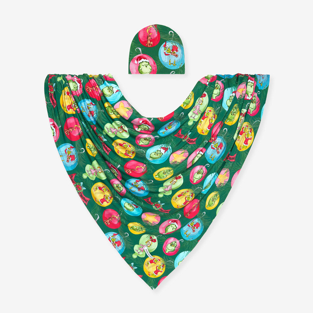 Dr. Seuss Who-liday Tree Swaddle Beanie Set