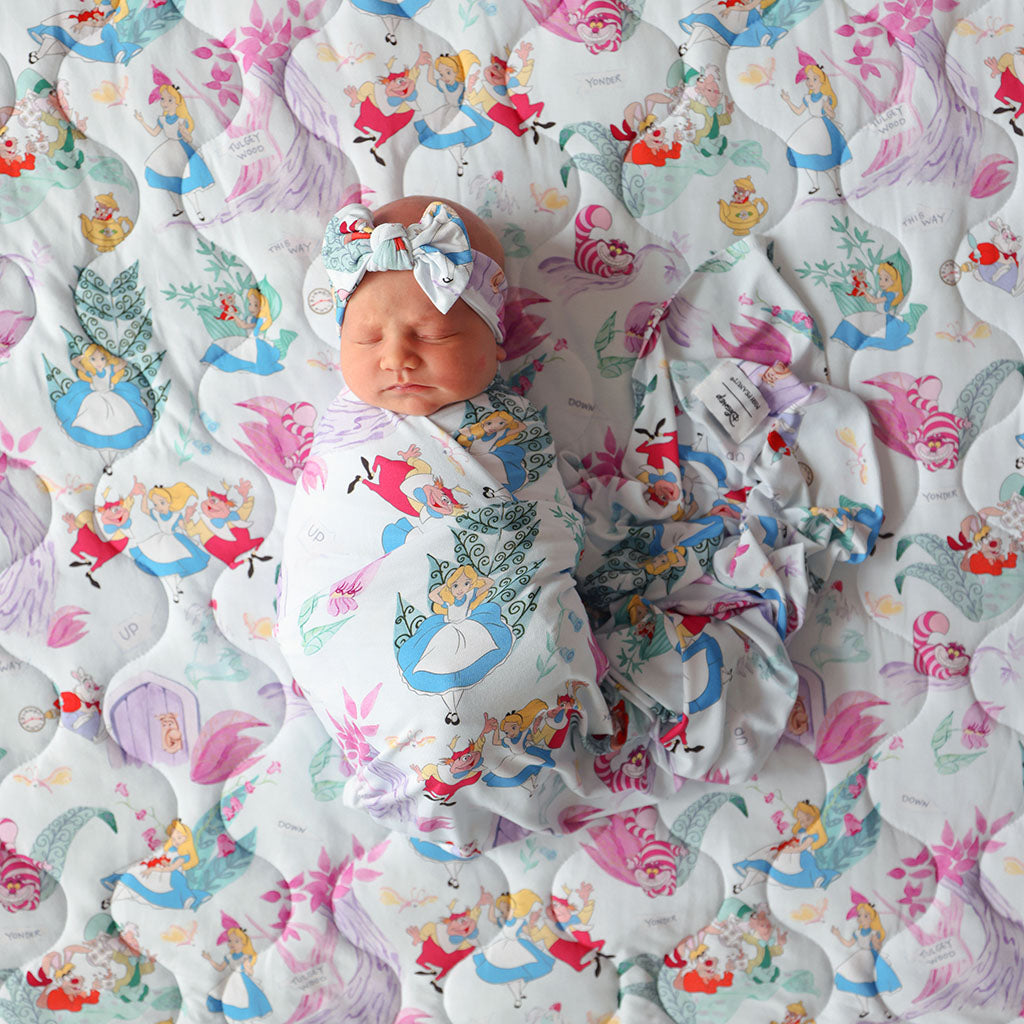 Disney Adventures in Wonderland Swaddle Headband Set