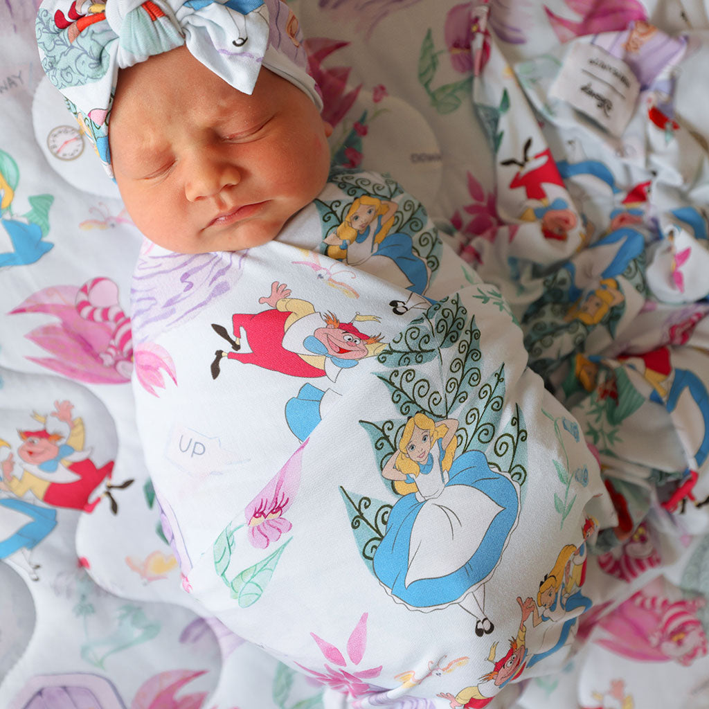 Disney Adventures in Wonderland Swaddle Headband Set