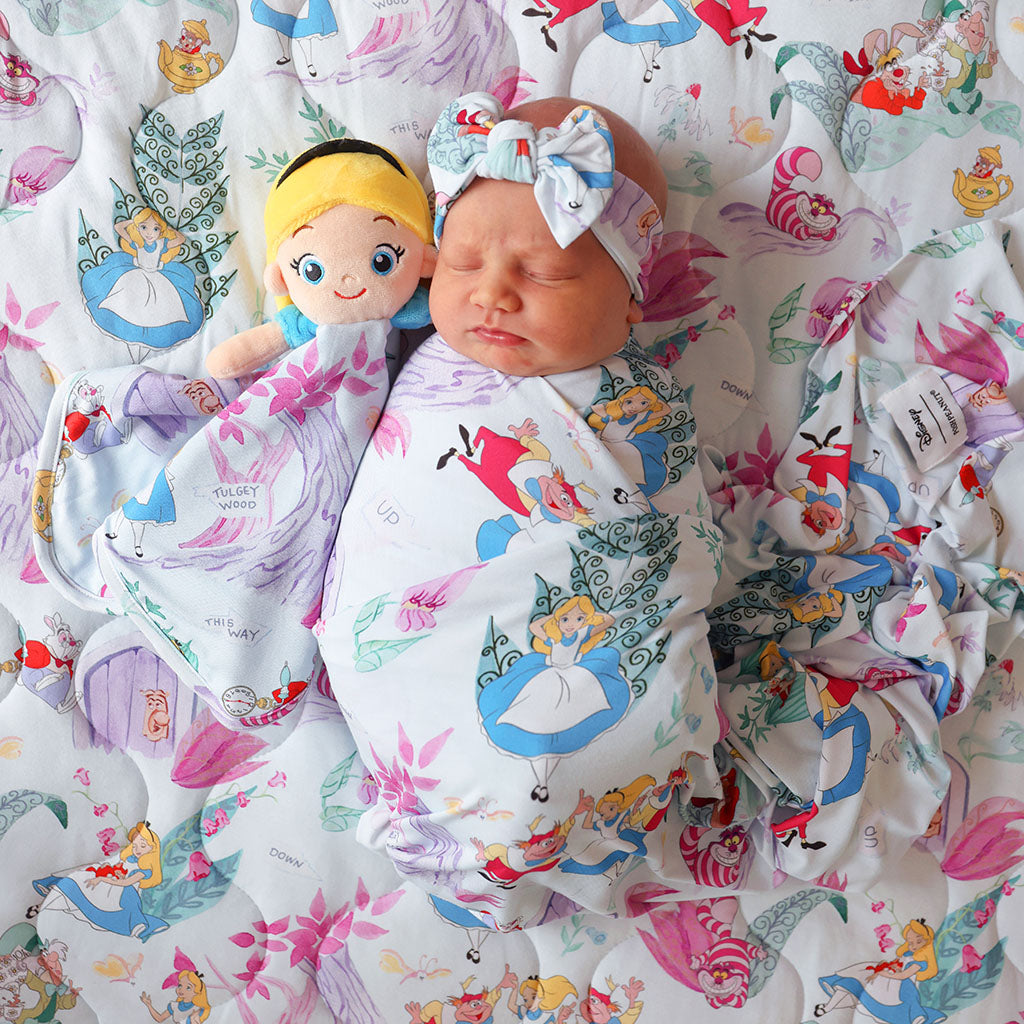 Disney Adventures in Wonderland Swaddle Headband Set