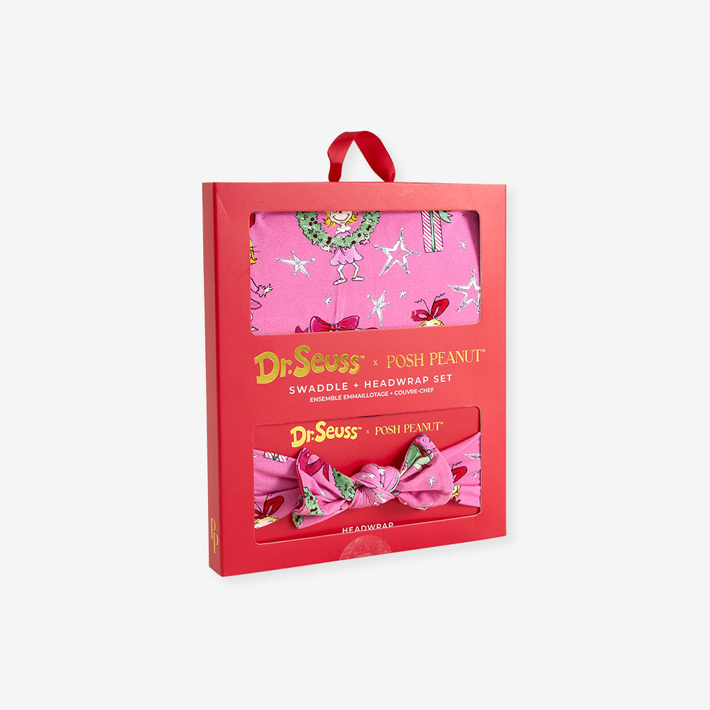 Dr. Seuss Cindy Lou Who Swaddle Headband Set