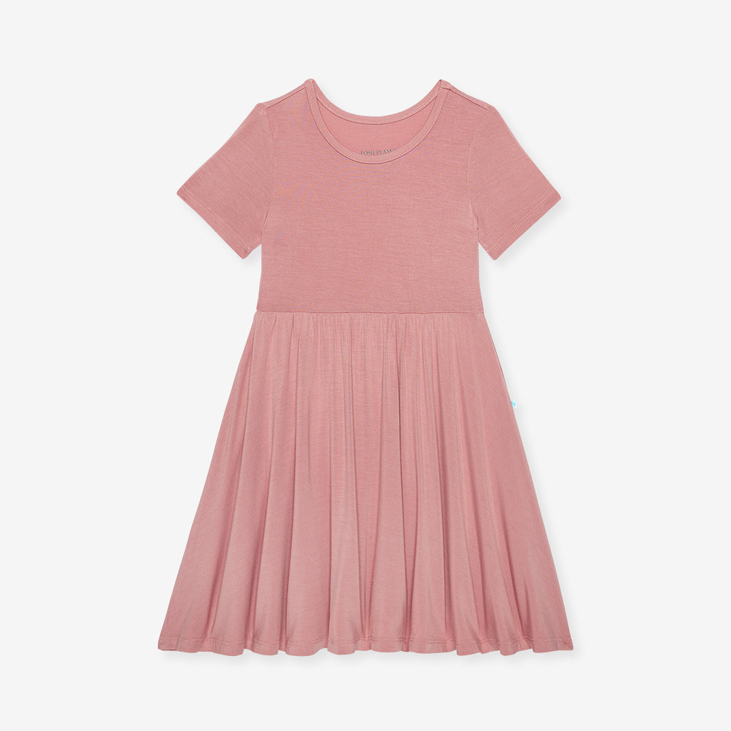 Dusty Rose Twirl Dress
