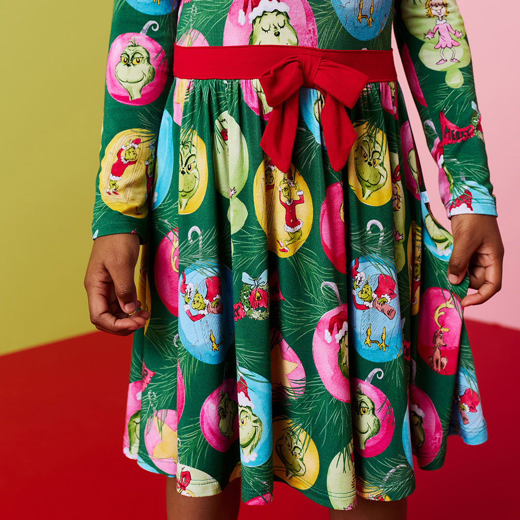 Dr. Seuss Who-liday Tree Bow Twirl Dress