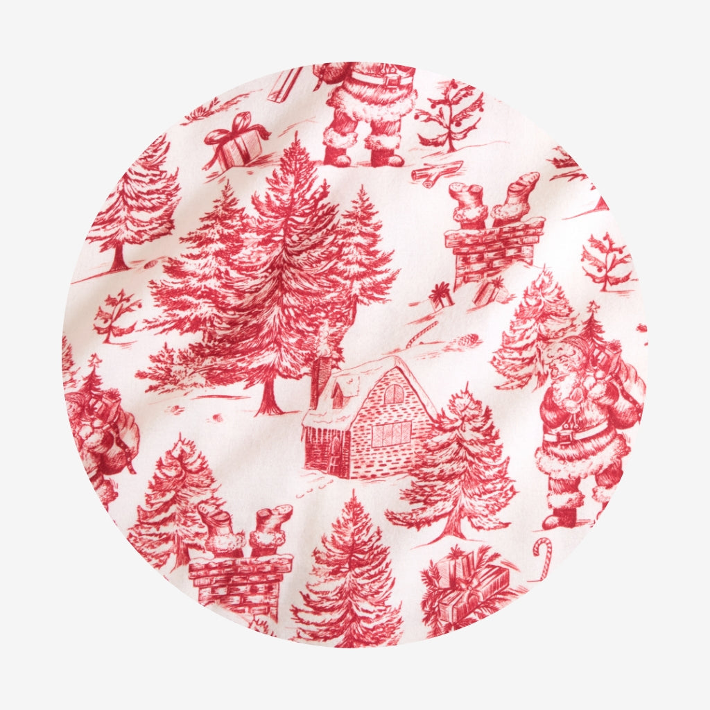 Father Christmas Flannelette Holiday Gift Sack