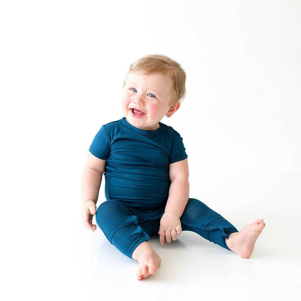 Sailor Blue Short Sleeve Romper