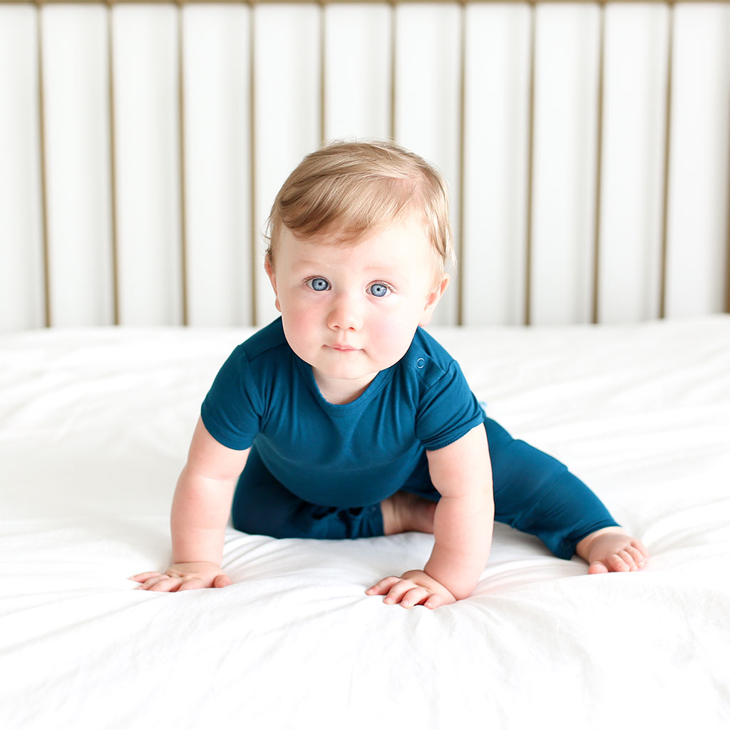 Sailor Blue Short Sleeve Romper