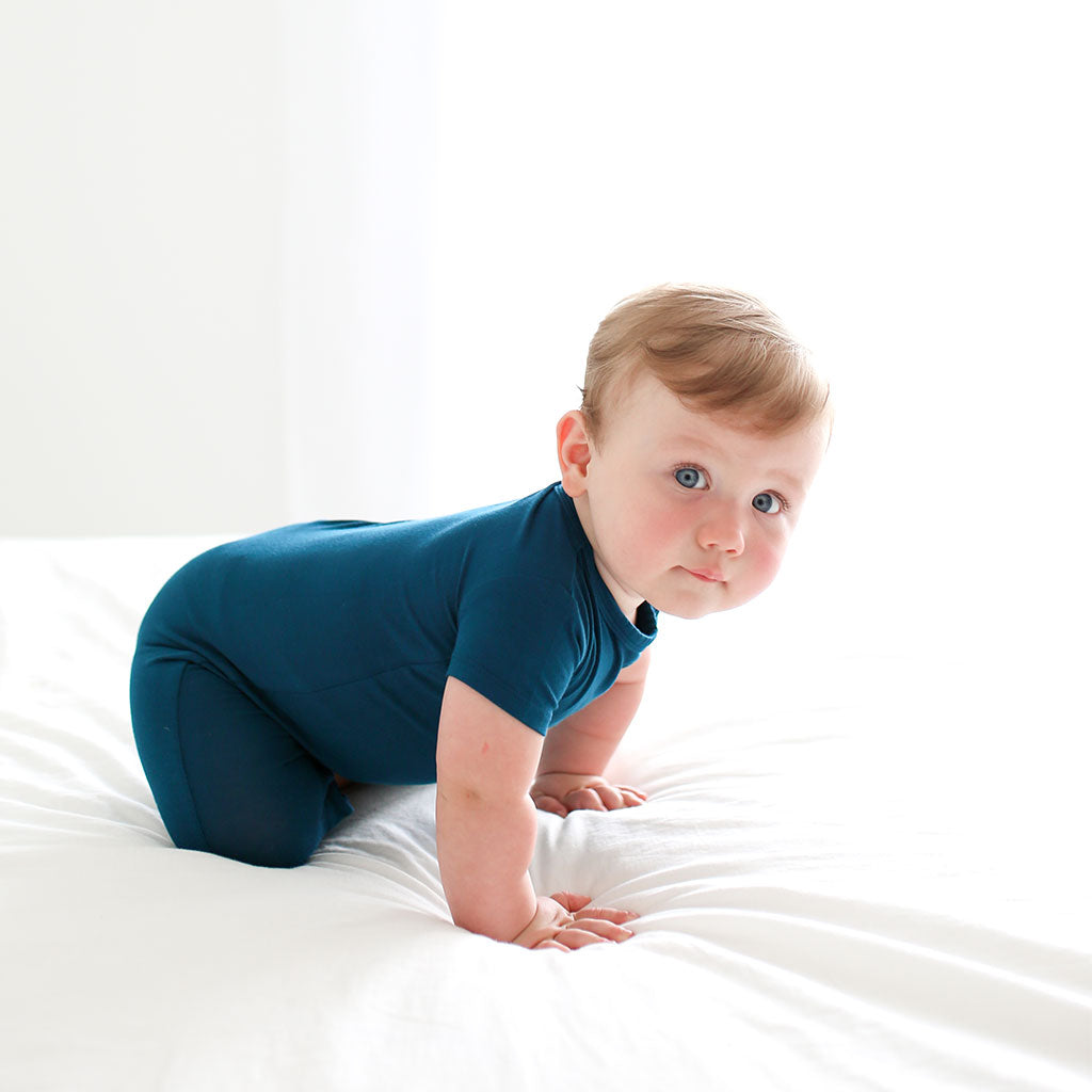 Sailor Blue Short Sleeve Romper