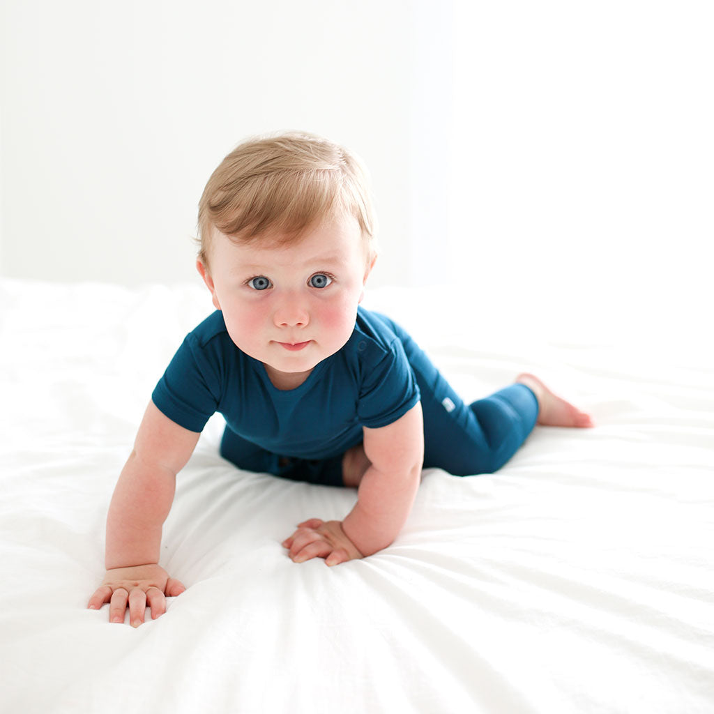 Sailor Blue Short Sleeve Romper